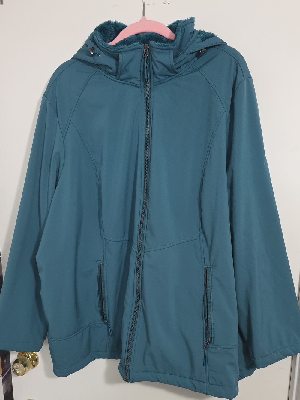 Zeroxposur Womens' 3x Hooded Jacket - Lightweight Winter Coat In Teal